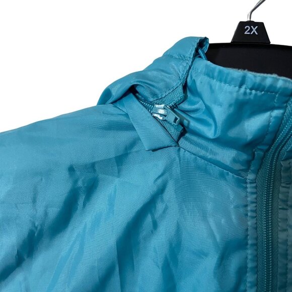 NEW TOTE Women Jacket Full Zip Rain Windbreaker Removable Hood Size Large Pocket - Picture 6 of 15